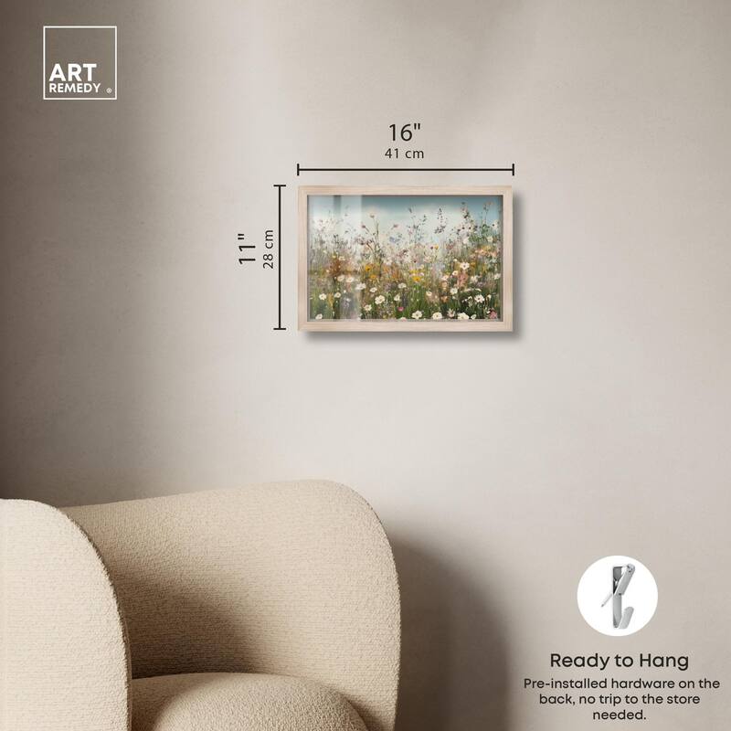 Glimmering Glade Garden III Shadowbox by Art Remedy