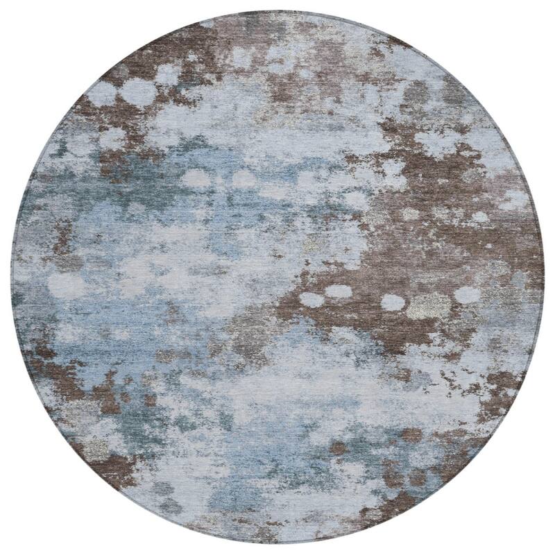 HomeRoots Abstract Transitional Rectangle Outdoor Rug