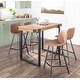 preview thumbnail 20 of 20, Outlaw Industrial Counter Stool in Metal and Faux Leather (Set of 2)