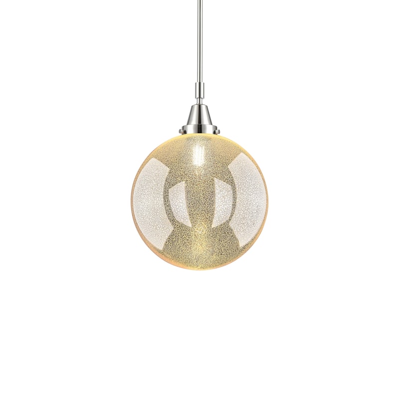 Innovations Lighting 447-1S-17-12 Beacon Pendant Beacon 12" Wide - Polished Chrome / Mercury