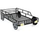 preview thumbnail 1 of 2, Black Metal Twin Car Bed Frame with Guardrails and Underbed Storage Space Black