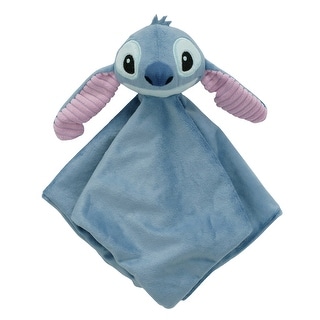 Lambs & Ivy Disney Baby/Toddler Stitch Plush Security Blanket Lovey - Blue