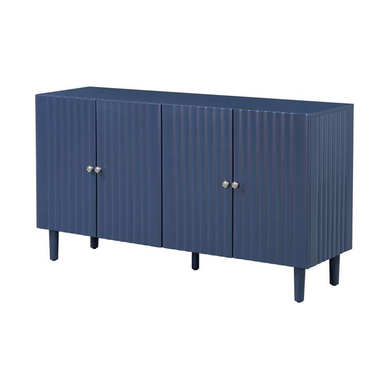 Modern MDF Sideboard with Adjustable Shelves & Sleek Design for Dining Room or Living Room Storage
