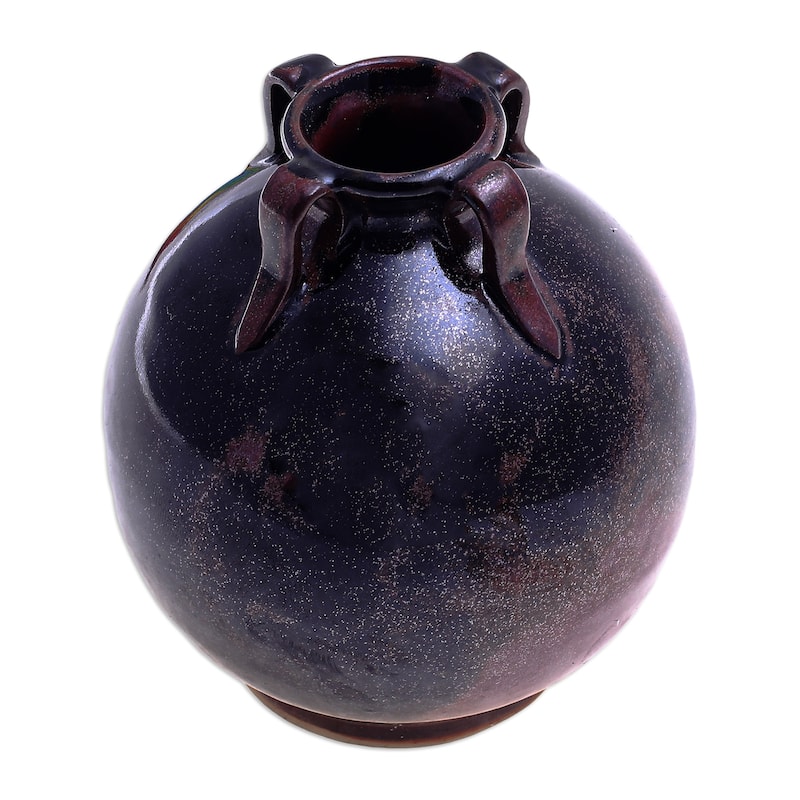 Novica Handmade Ancient Chiang Mai Ceramic Bud Vase