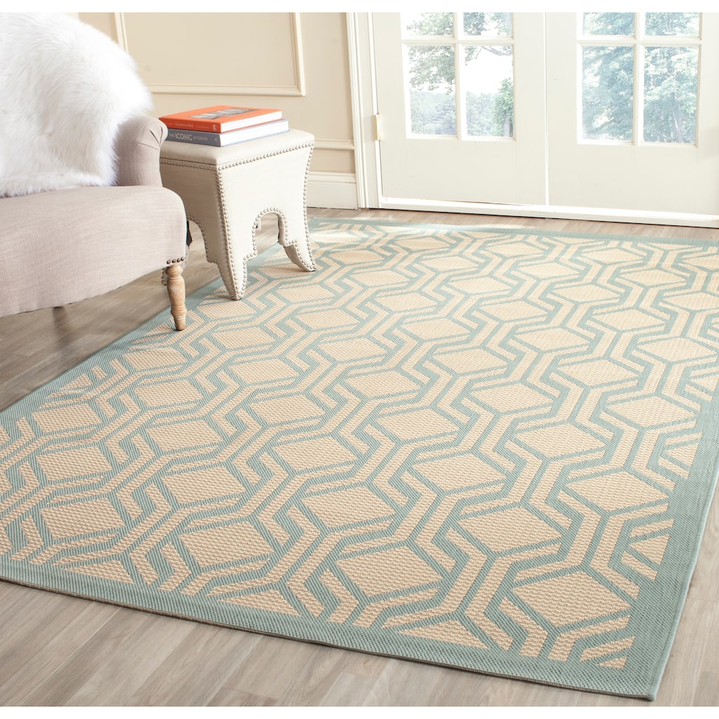 SAFAVIEH Courtyard Jeanine Indoor/ Outdoor Waterproof Patio Backyard Rug