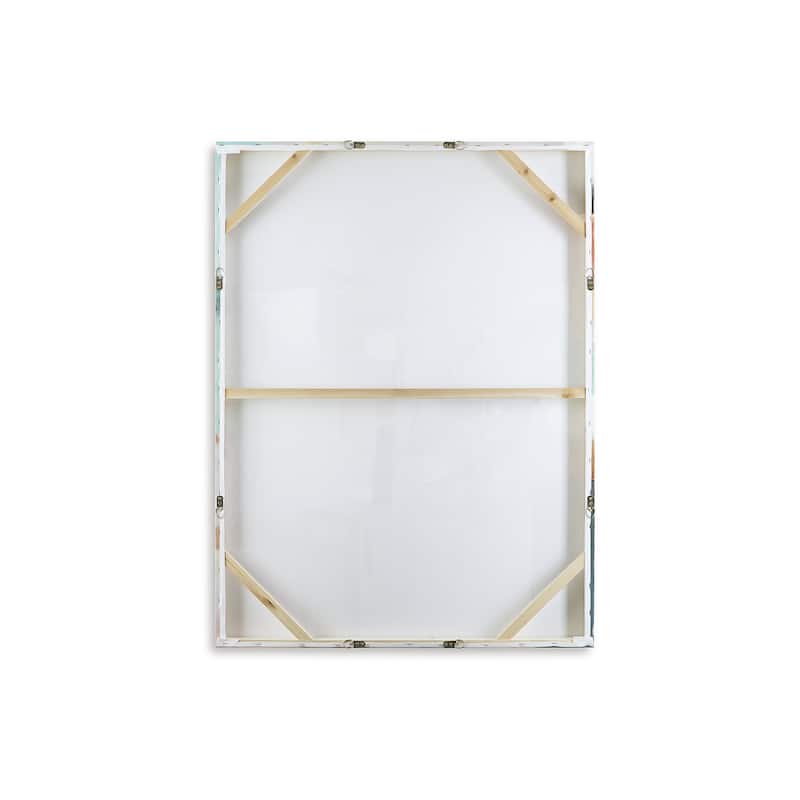 Signature Design by Ashley Langward Green/White/Orange Wall Art