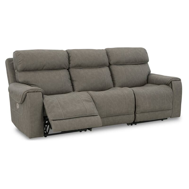 Signature Design by Ashley Starbot Gray 3-Piece Power Reclining Sofa - 101"W x 42"D x 42"H