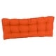 preview thumbnail 96 of 94, Solid Twill Tufted Indoor Bench Cushion (Multiple widths from 42 to 60 inch)