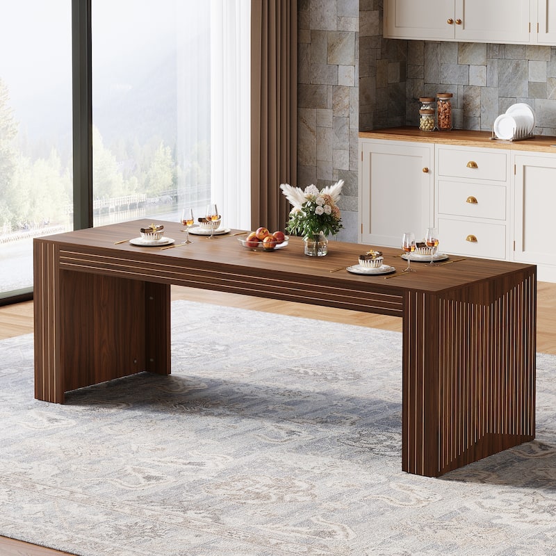 78.7-Inch Long Dining Table for 6-8 People - 78.74"D x 27.56"W x 29.53"H