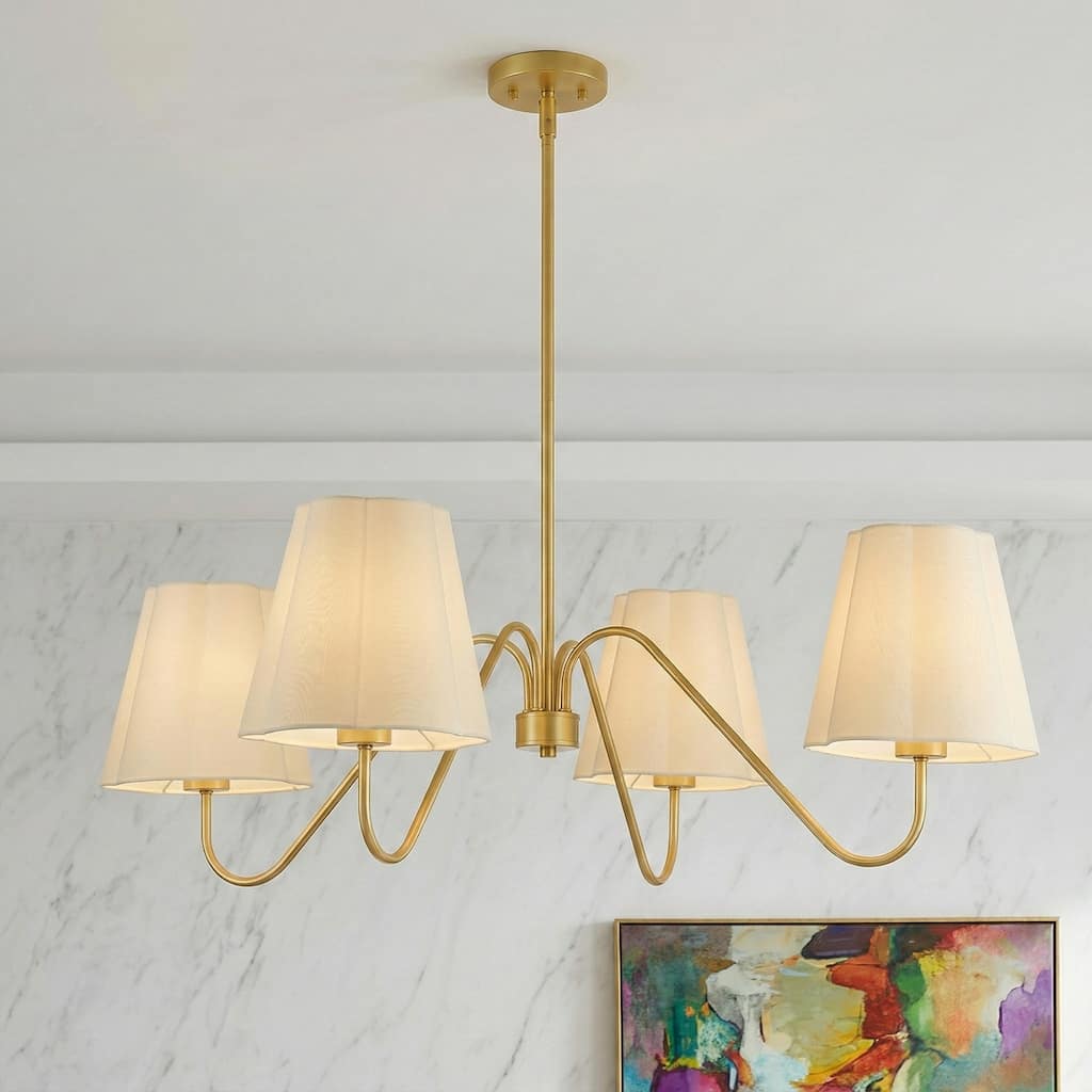 Acroma 4 - Light Dimmable Gold Chandelier Classic / Traditional Chandelier
