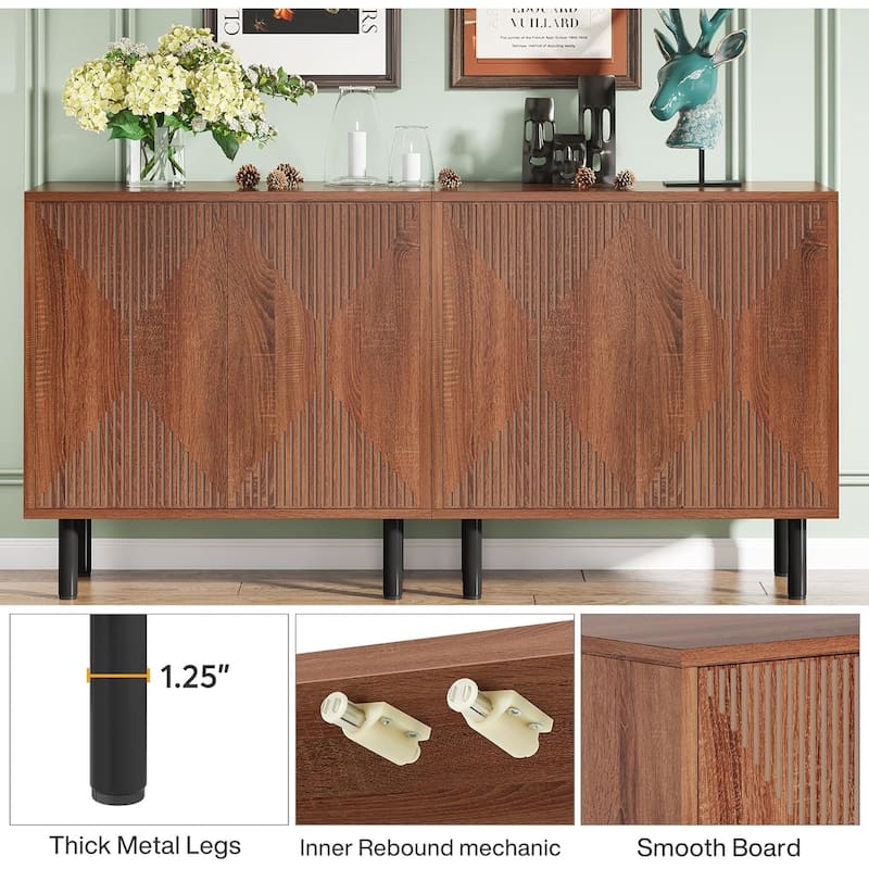 Freestanding Floor Cabinet, Classic 55 inches Sideboard