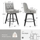 preview thumbnail 4 of 4, Modern 26 in. Counter Height Barstools 360 Free Swivel Set of 4 Bar Stools with Back