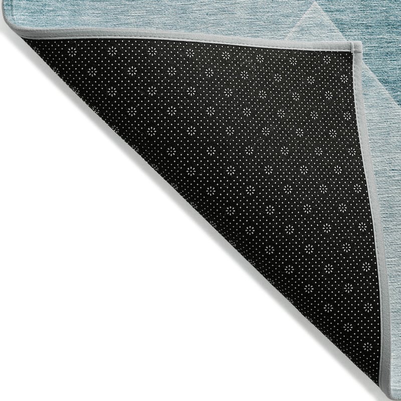 Machine Washable Indoor/ Outdoor Chantille Contemporary Abstract Rug