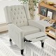 preview thumbnail 37 of 54, Manual Adjustable WingBack Recliner Chair, with Foldable Side Table, USB Charging Ports, PushBack Reclining Chairs
