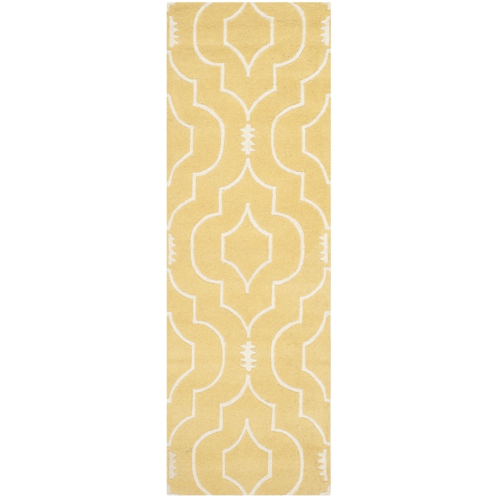 SAFAVIEH Handmade Chatham Cvetka Modern Moroccan Wool Rug