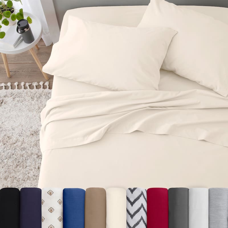 Martex Easy Care - Soft Breathable Wrinkle Resistant Pillowcase Pair - Ivory - King