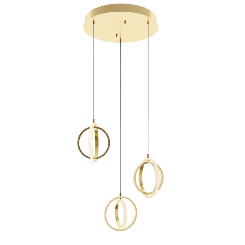 AFX LCKP09L30D1RND3 Lock 23" Wide LED Multi Light Pendant