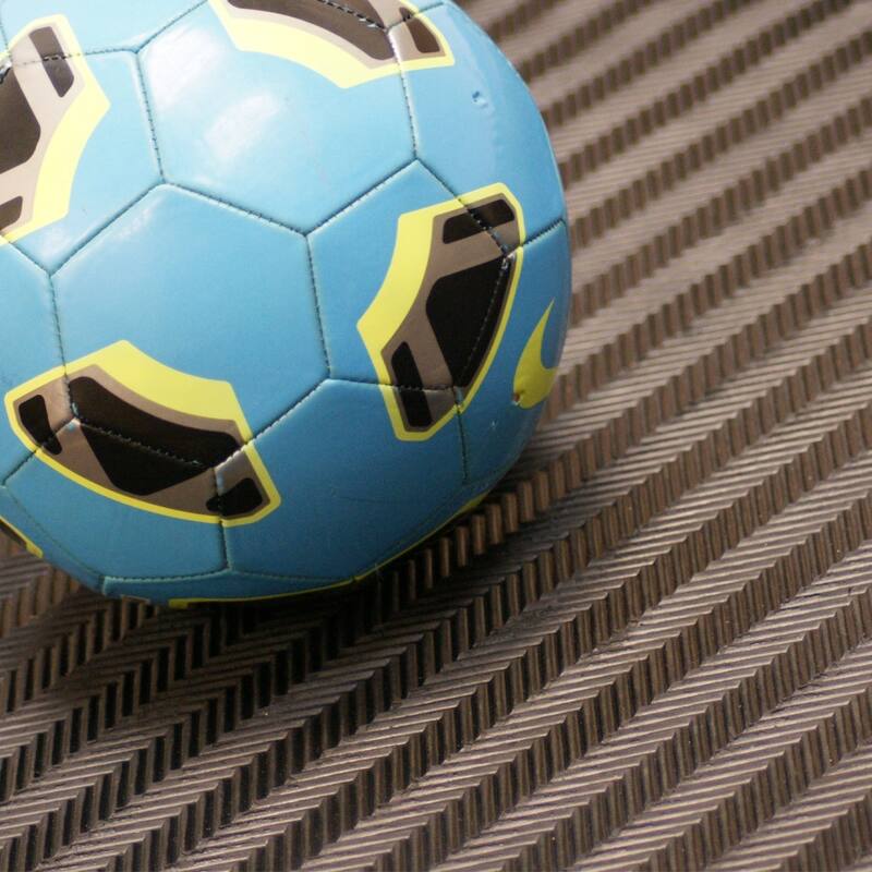 Rubber-Cal "Fish-Bone" Thermoplastic Flooring