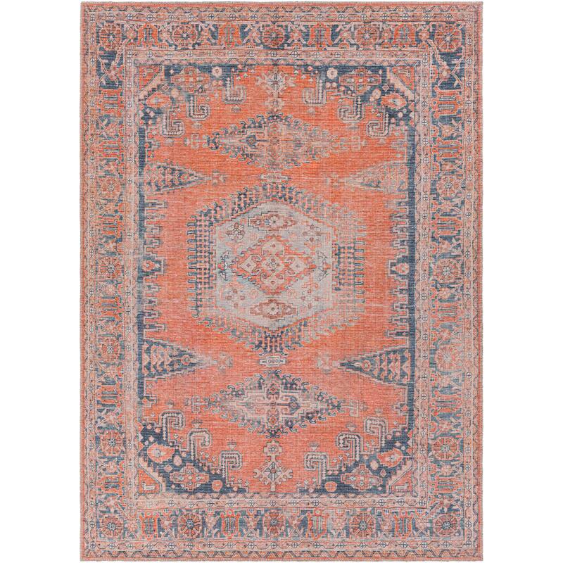 Livabliss Vargas Persian Medallion Printed Machine Washable Area Rug