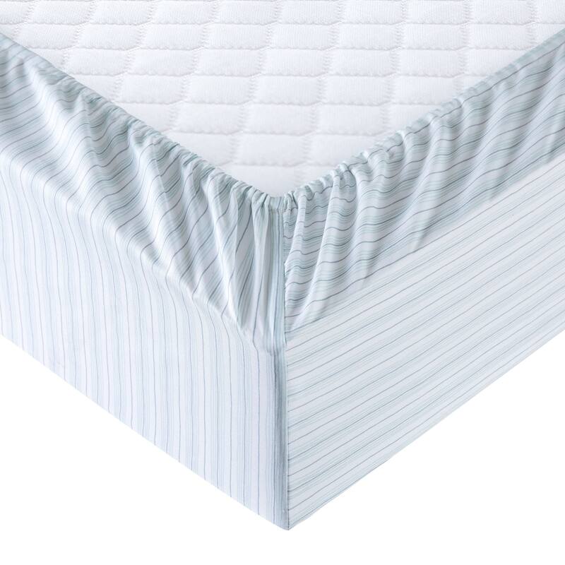 3 or 4-Piece Wrinkle-Resistant Printed Sheet Set, Seaside Stripe