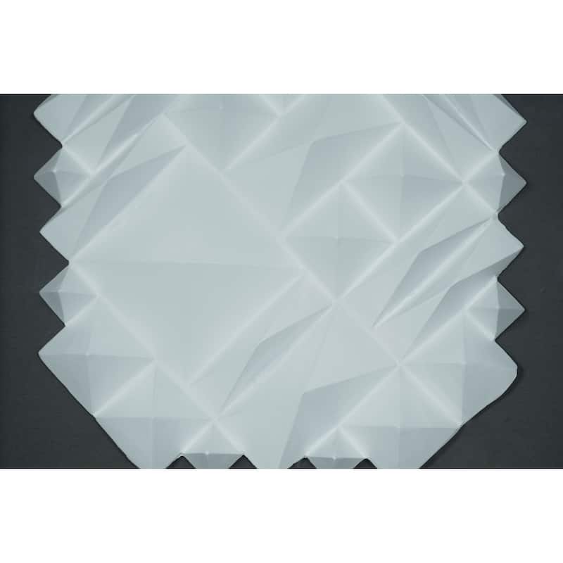 HUJI White Ridges Shadow Box Wall Decor