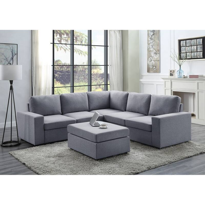 Sectional Sofa with Ottoman