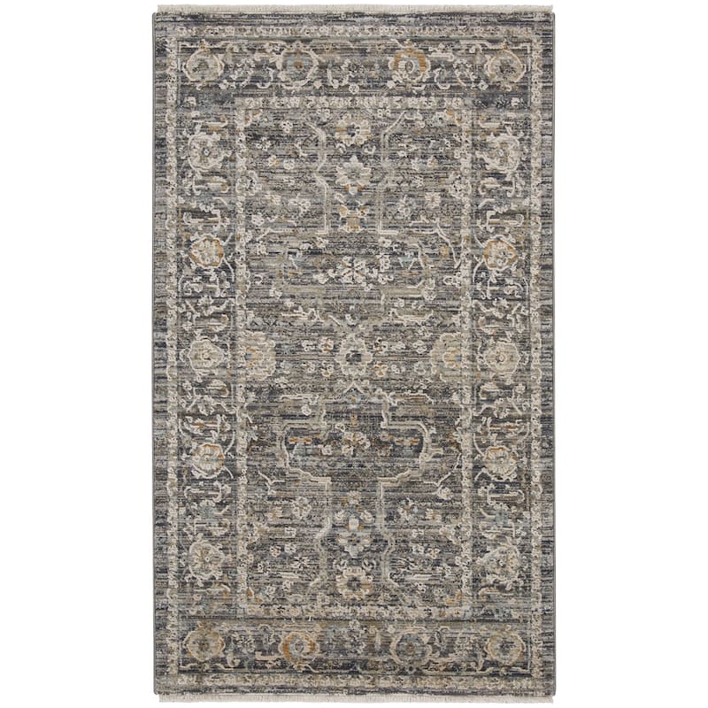 Nourison Nyle Indoor only Grey Persian Area Rug