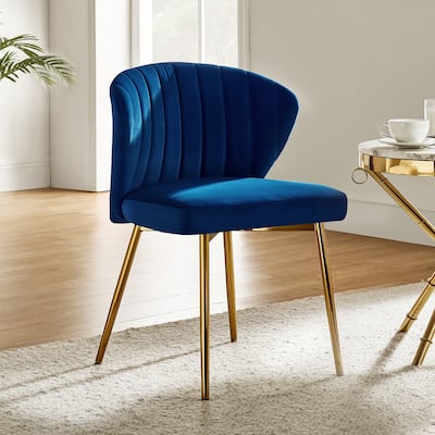 Aruna Accent Chair with Metal Legs 20''W X 19.5 ''D X 29''H by HULALA HOME