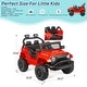 preview thumbnail 20 of 29, EROMMY Motorized Kids Ride on Jeep Car, 12V 4.5AH Battery Powered Electric Vehicle with 2.4G Remote Control, Light and Music