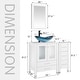 preview thumbnail 86 of 106, 36" Bathroom Vanity with Sink Set Side Cabinet