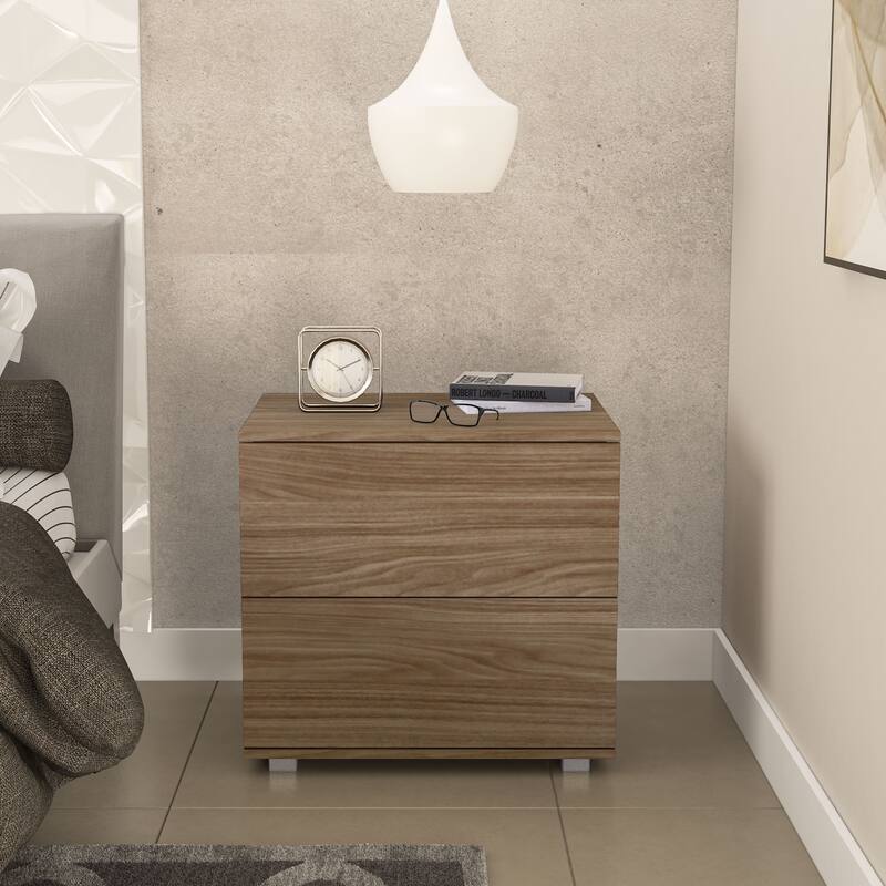 Polifurniture Madison Modern 2 Drawer Nightstand