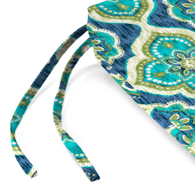 19" x 17" Outdoor Seat Cushion with Ties - Set of 2 - 19" W x 17" L x 2" H