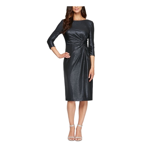 alex evenings dresses navy