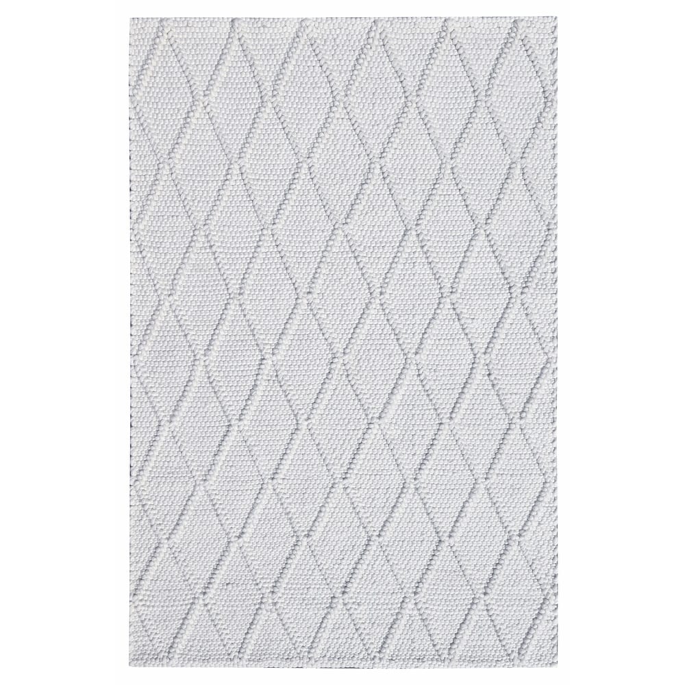 Domani Cloud Hand-Woven Wool Fresh White Area Rug
