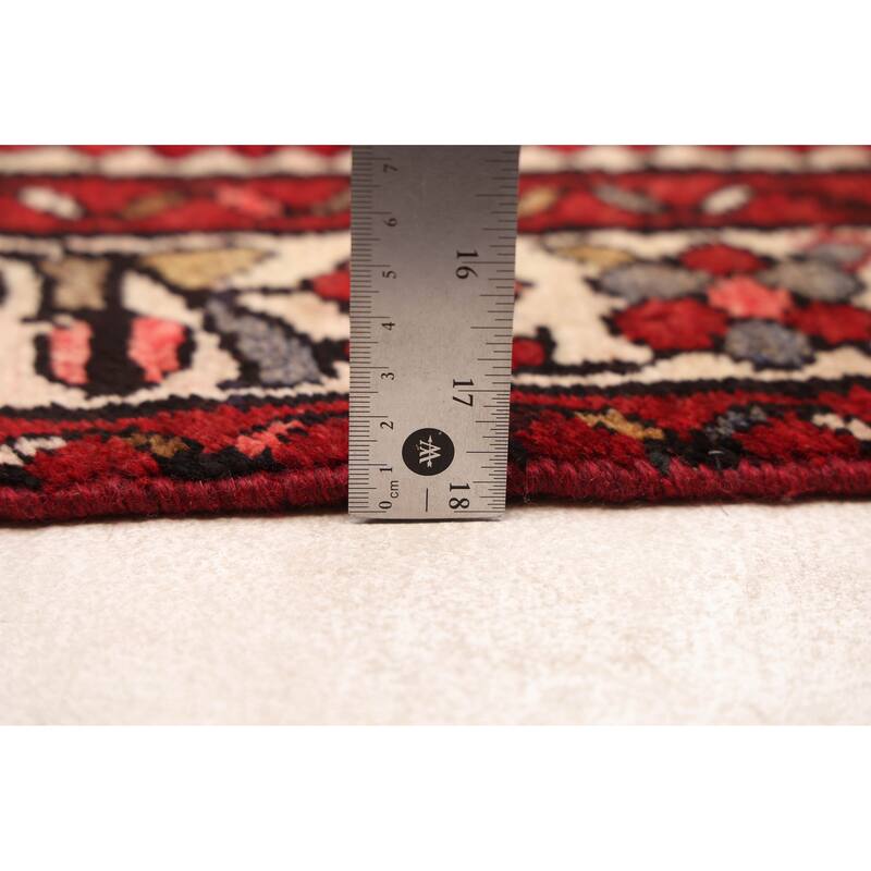 ECARPETGALLERY Hand-knotted Andelz Black, Red Wool Rug - 3'9 x 10'5