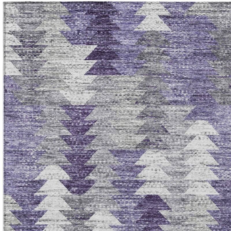 HomeRoots Geometric Transitional Rectangle Outdoor Rug