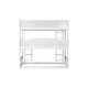 preview thumbnail 11 of 18, Detachable Rubber Wood Triple Bunk Bed with Ladders,Guardrails,Twin over Twin over Twin