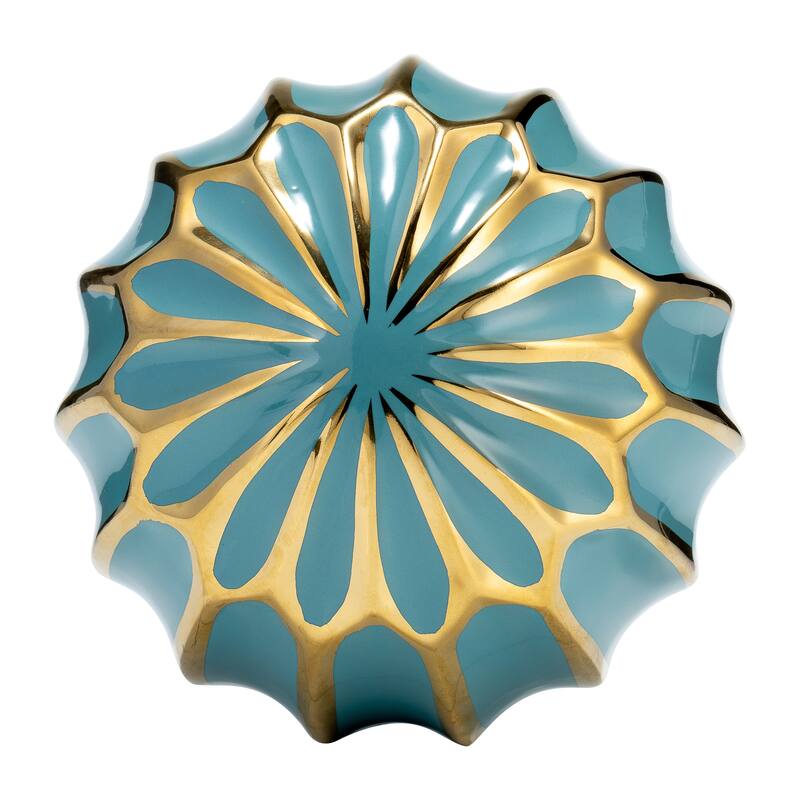 Accented Abstract Modern Coastal Decorative Orbs Set of 3
