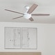preview thumbnail 27 of 30, Copper Grove Mills 52-inch Modern White LED Ceiling Fan with Remote