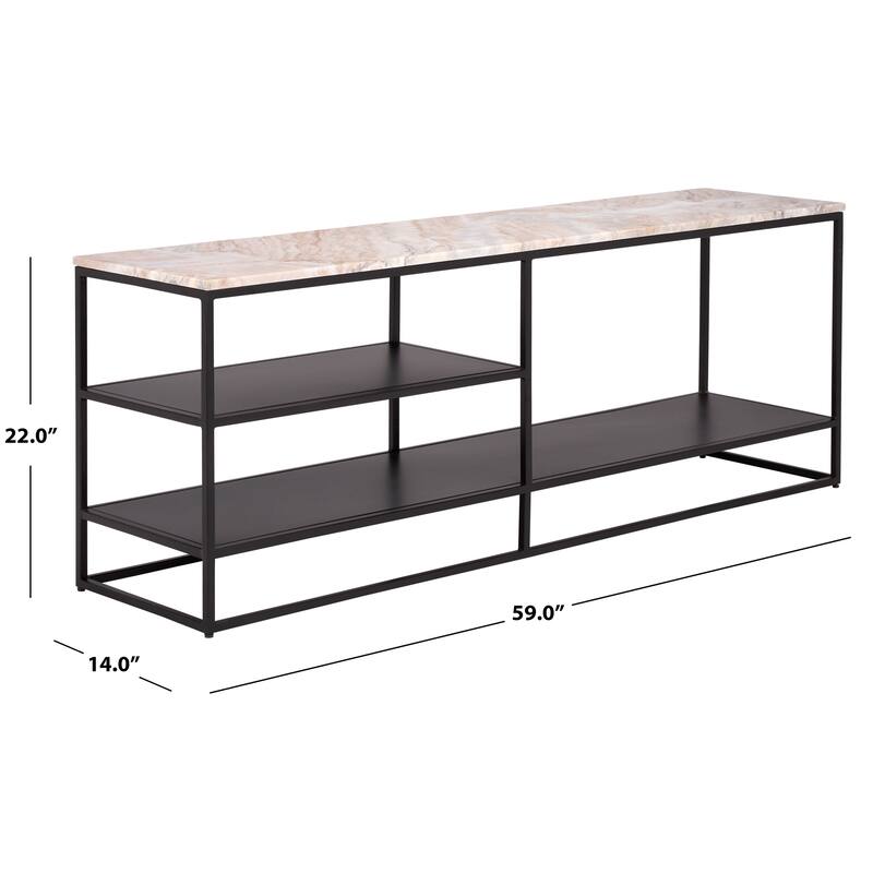 SAFAVIEH Couture Macklyn Marble Console Table - 59"W x 14"D x 22"H