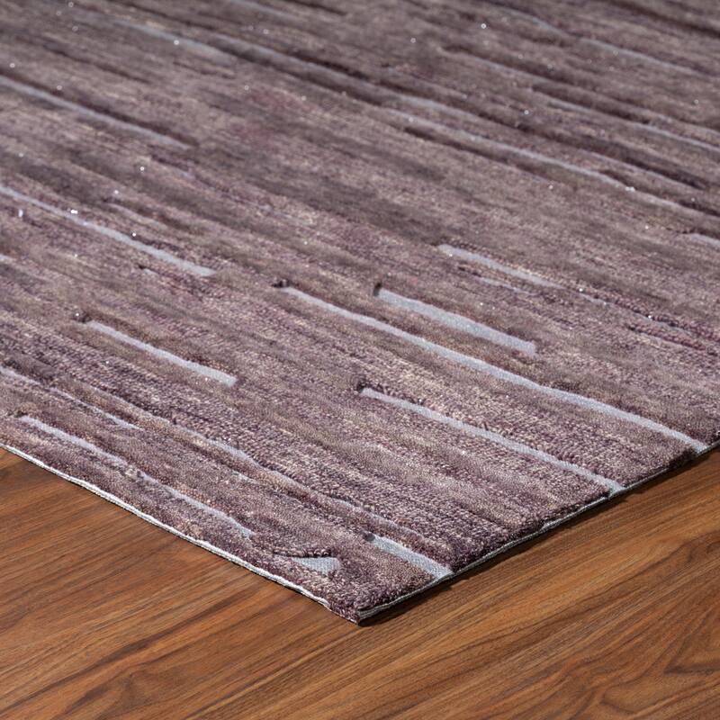 Addison Dazzle Modern Hand Spun Wool and Metallic Area Rug
