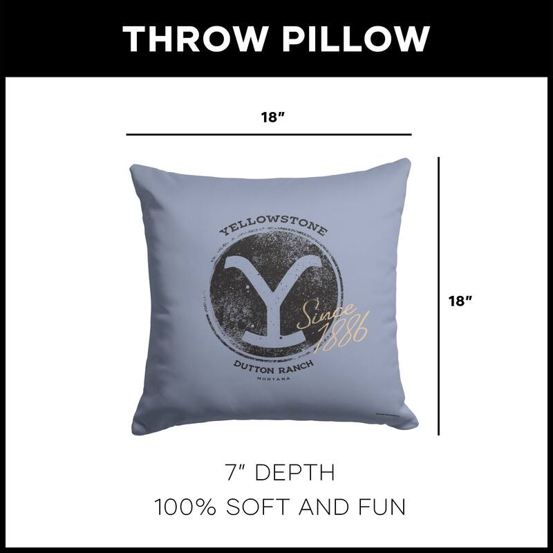 Paramount Yellowstone 18 Inch Throw Pillow