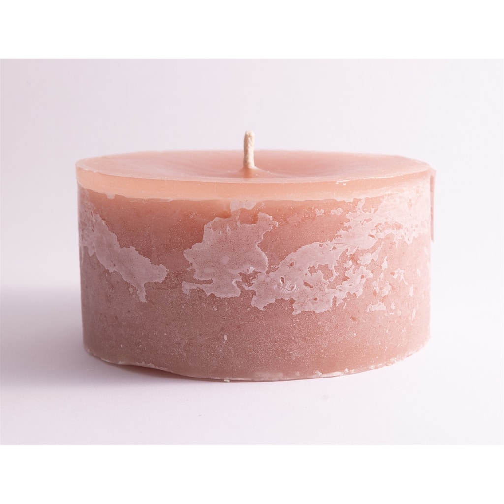 Sm. Round 1-Wick Pillar Candle 6"Dia x 2.75"H Brique - Brique -ST - Brique
