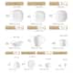MALACASA Elisa Basic Porcelain Dinnerware Set (Service for 6)