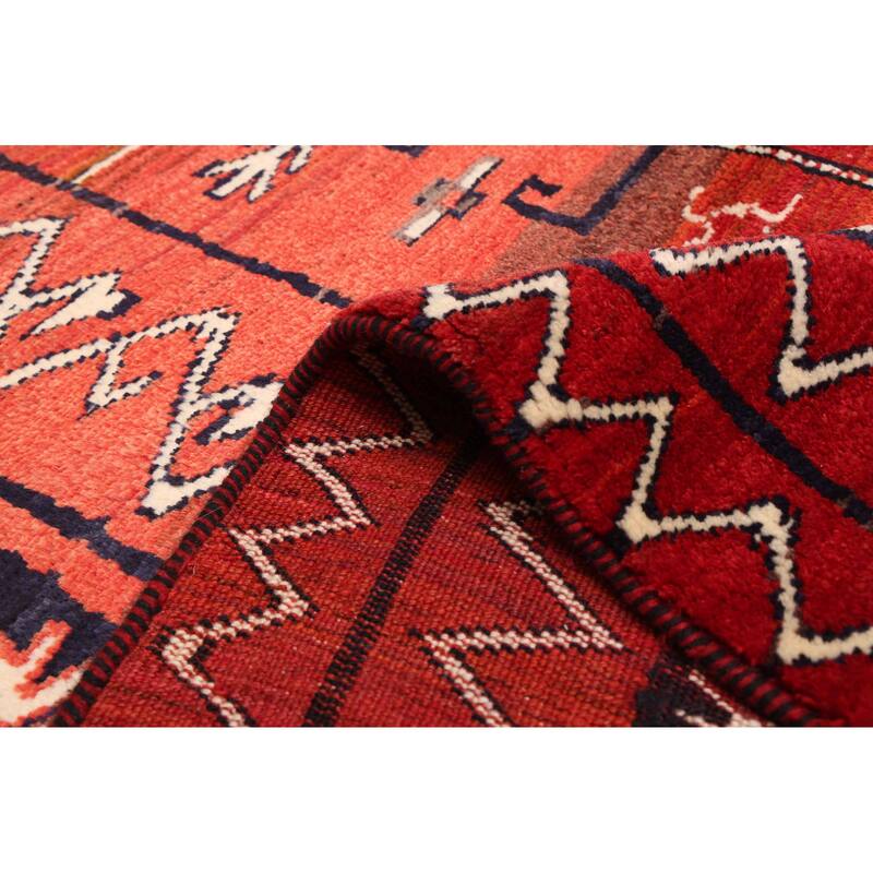 ECARPETGALLERY Hand-knotted Melis Red Wool Rug - 5'3 x 6'6