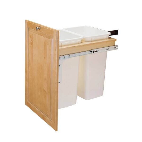 Shop Rev A Shelf 4wctm 21dm2 162 4wctm Top Mount Double Bin Trash