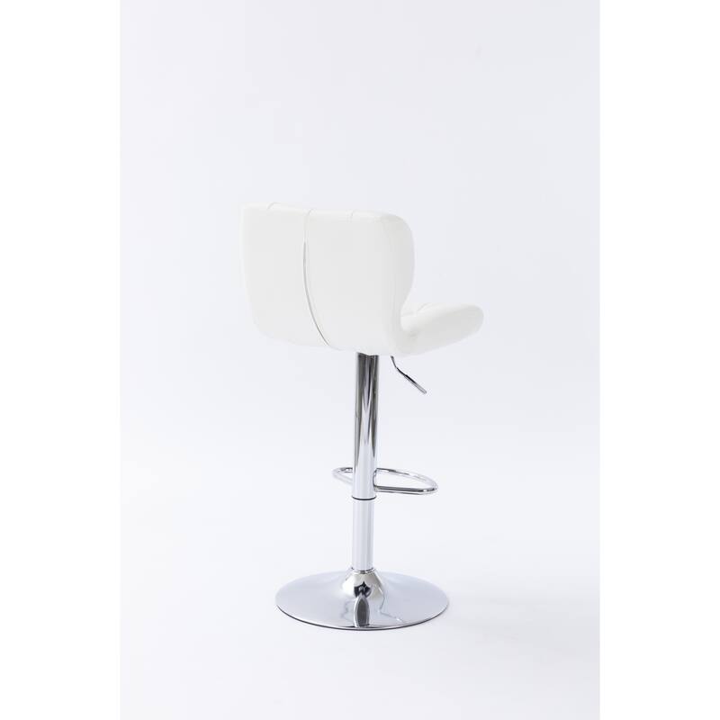 Tufted Wingback Modern Adjustable Modern Swivel Height barstools counter stool for Kichen Island set of 2