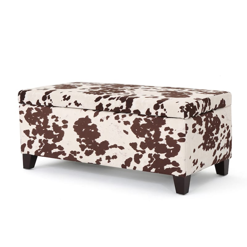 Breanna Contemporary Velvet Storage Ottoman by Christopher Knight Home - Multi - Medium