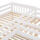 preview thumbnail 6 of 30, Twin-Twin over Full L-Shaped Bunk Bed With 3 Drawers, Portable Desk and Wardrobe