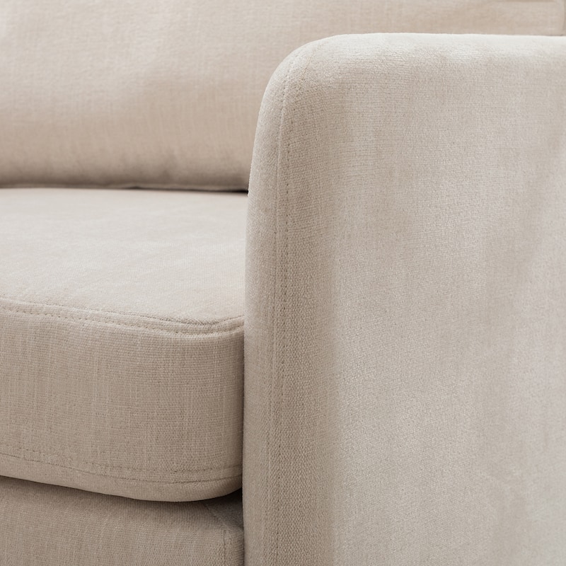Narycia Upholstered Modern Arm Chair with Removable Cushions Set of 2 by HULALA HOME